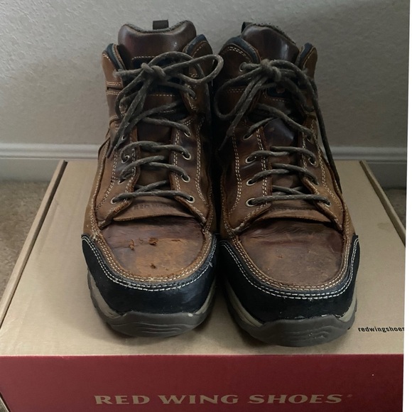 RED WING TRUHIKER
MEN'S 5-INCH SAFETY TOE HIKER  LEATHER COMFORT DURABLE BOOT 13 - Picture 3 of 16